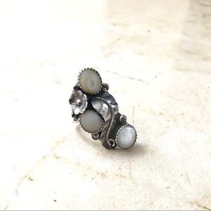 Sterling Silver and Shell inlay ring